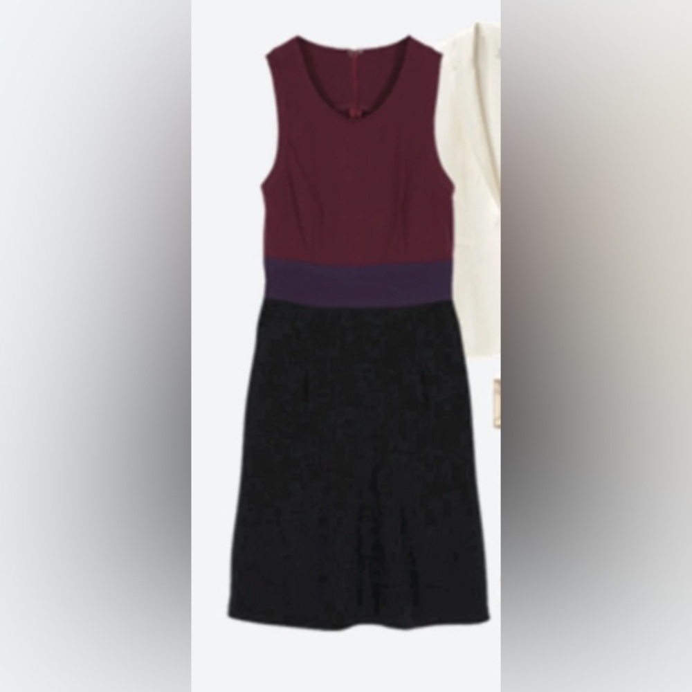 Dita colorblock sleeveless Ponte dress size S